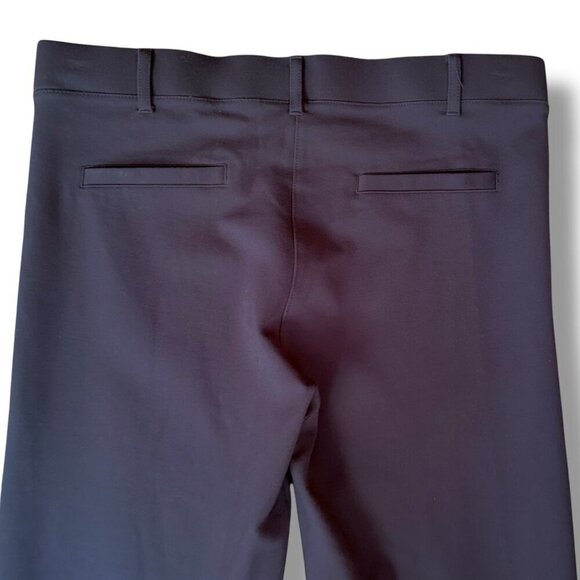 Betabrand Women Classic Dress Yoga Pant Sz Medium Navy Blue Straight Leg Pull On - Picture 10 of 11